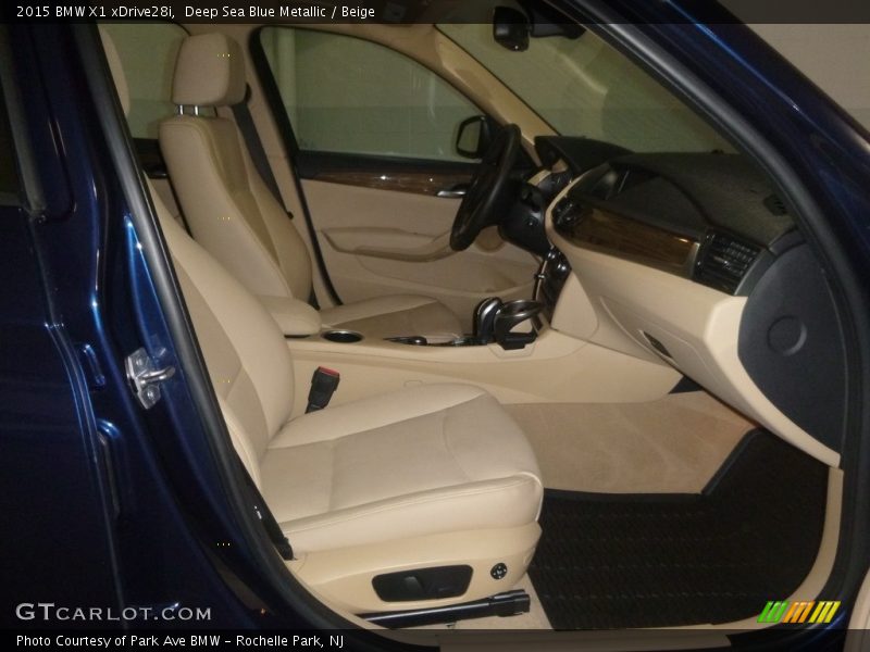 Deep Sea Blue Metallic / Beige 2015 BMW X1 xDrive28i
