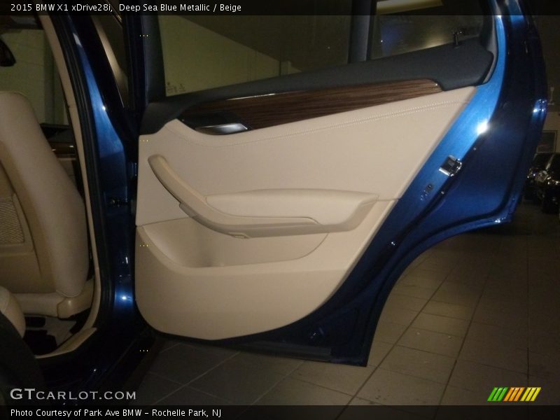 Deep Sea Blue Metallic / Beige 2015 BMW X1 xDrive28i