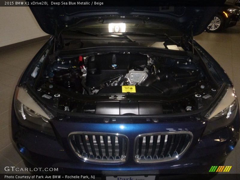 Deep Sea Blue Metallic / Beige 2015 BMW X1 xDrive28i