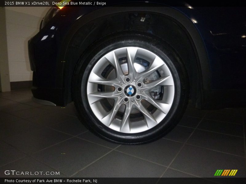 Deep Sea Blue Metallic / Beige 2015 BMW X1 xDrive28i