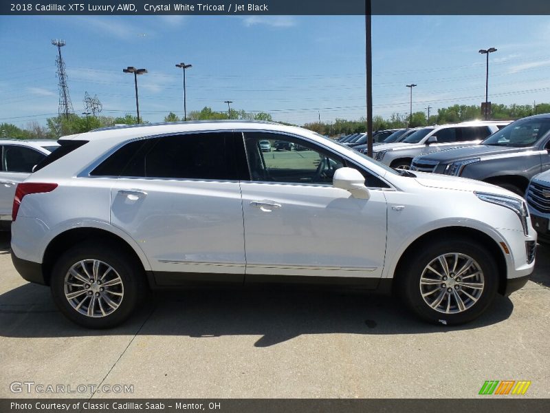 Crystal White Tricoat / Jet Black 2018 Cadillac XT5 Luxury AWD
