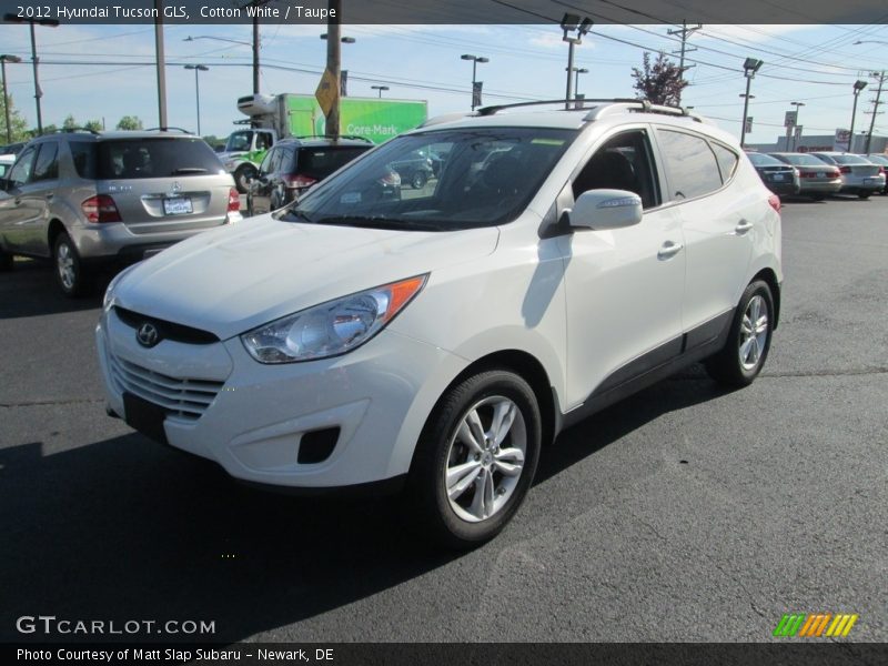 Cotton White / Taupe 2012 Hyundai Tucson GLS