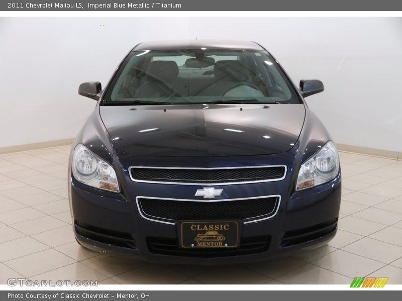 Imperial Blue Metallic / Titanium 2011 Chevrolet Malibu LS