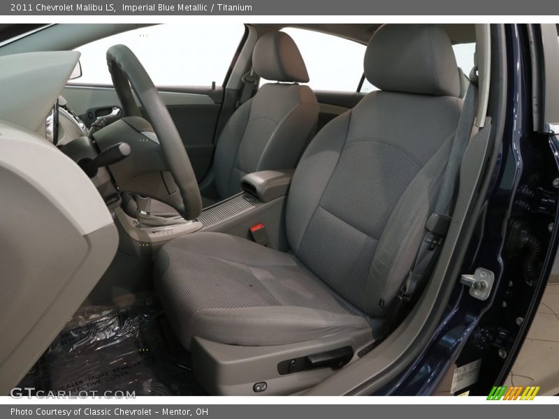 Imperial Blue Metallic / Titanium 2011 Chevrolet Malibu LS