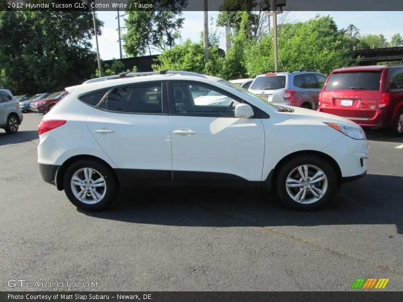 Cotton White / Taupe 2012 Hyundai Tucson GLS