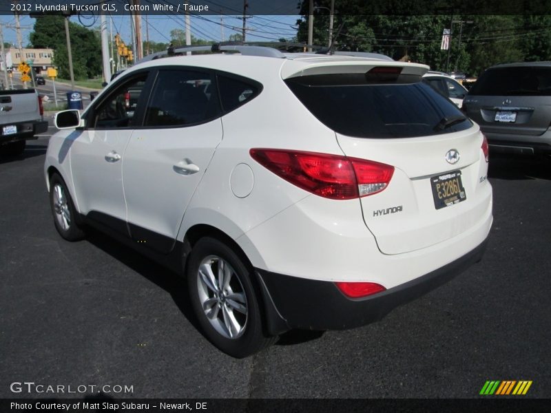 Cotton White / Taupe 2012 Hyundai Tucson GLS