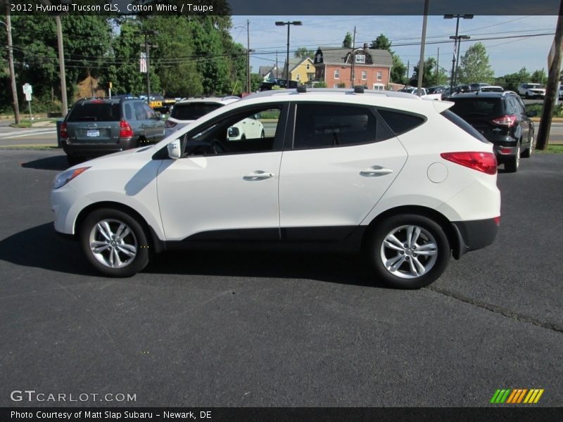 Cotton White / Taupe 2012 Hyundai Tucson GLS