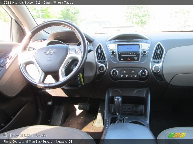 Cotton White / Taupe 2012 Hyundai Tucson GLS