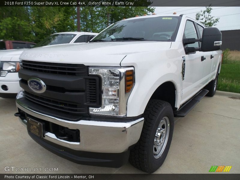 Oxford White / Earth Gray 2018 Ford F350 Super Duty XL Crew Cab 4x4