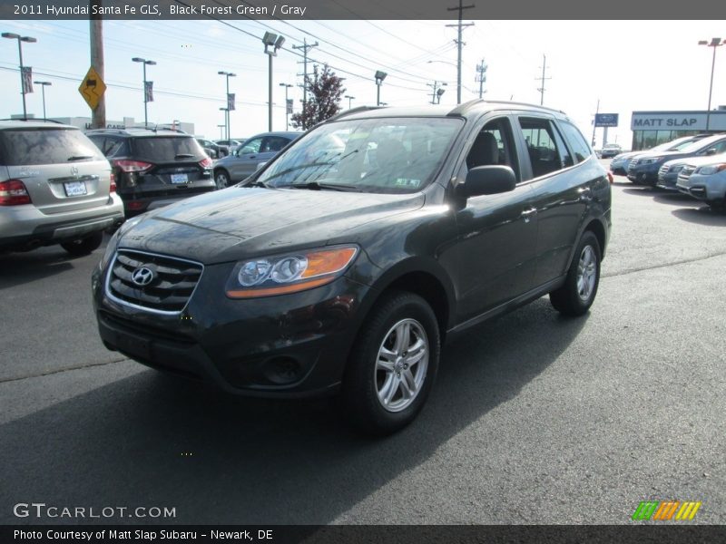 Black Forest Green / Gray 2011 Hyundai Santa Fe GLS