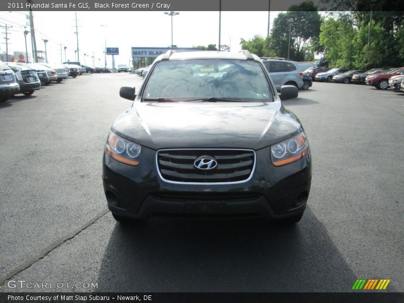 Black Forest Green / Gray 2011 Hyundai Santa Fe GLS