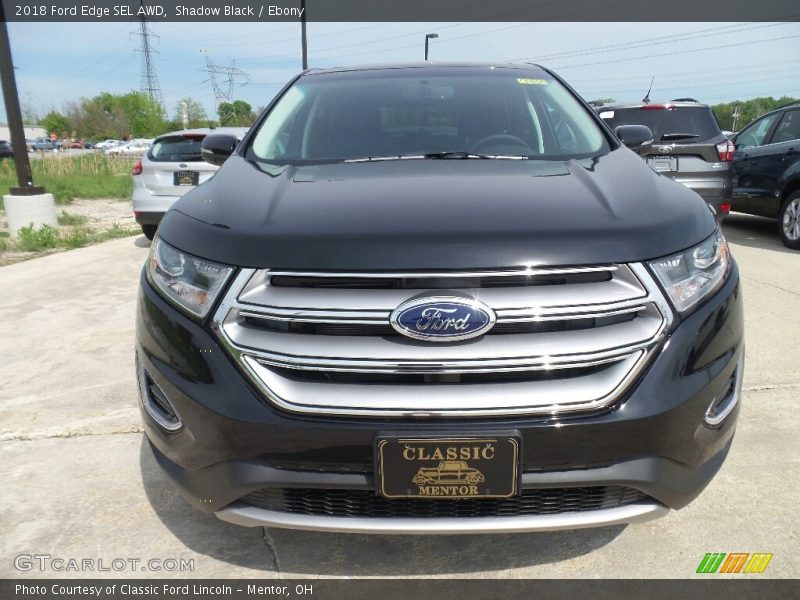 Shadow Black / Ebony 2018 Ford Edge SEL AWD