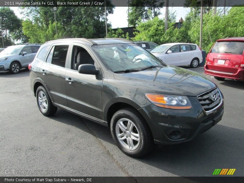 Black Forest Green / Gray 2011 Hyundai Santa Fe GLS