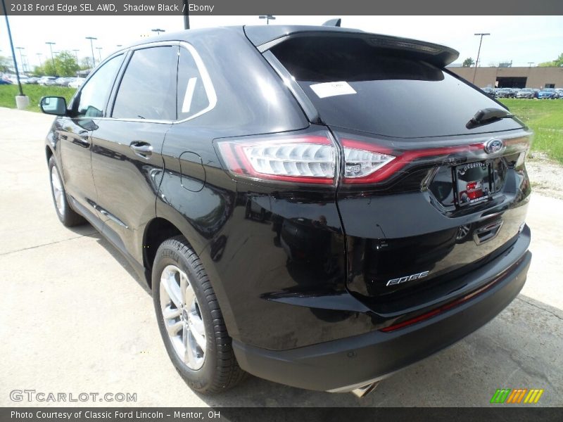Shadow Black / Ebony 2018 Ford Edge SEL AWD