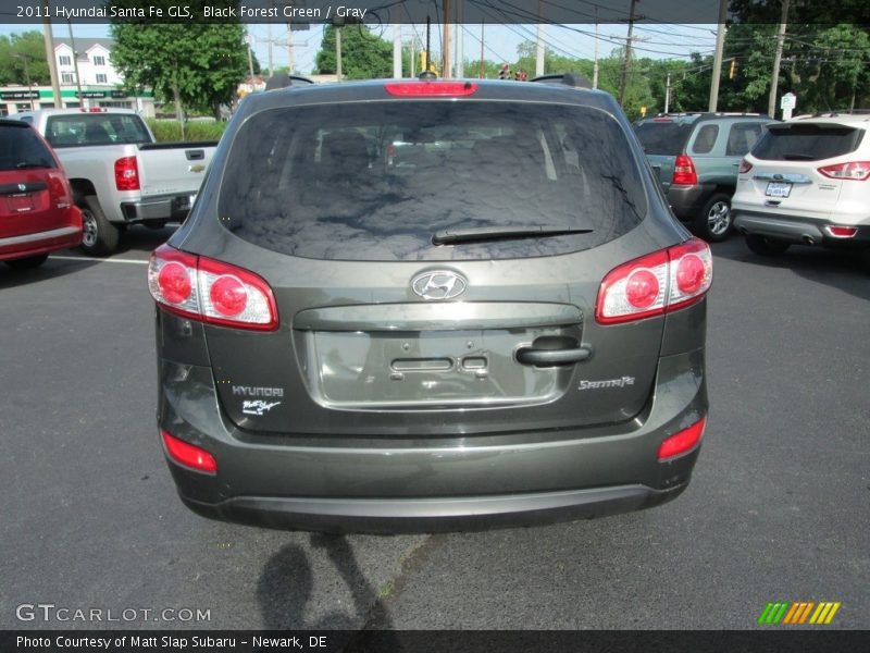 Black Forest Green / Gray 2011 Hyundai Santa Fe GLS