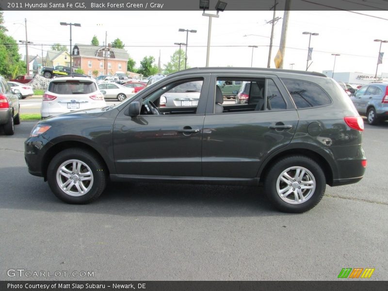 Black Forest Green / Gray 2011 Hyundai Santa Fe GLS