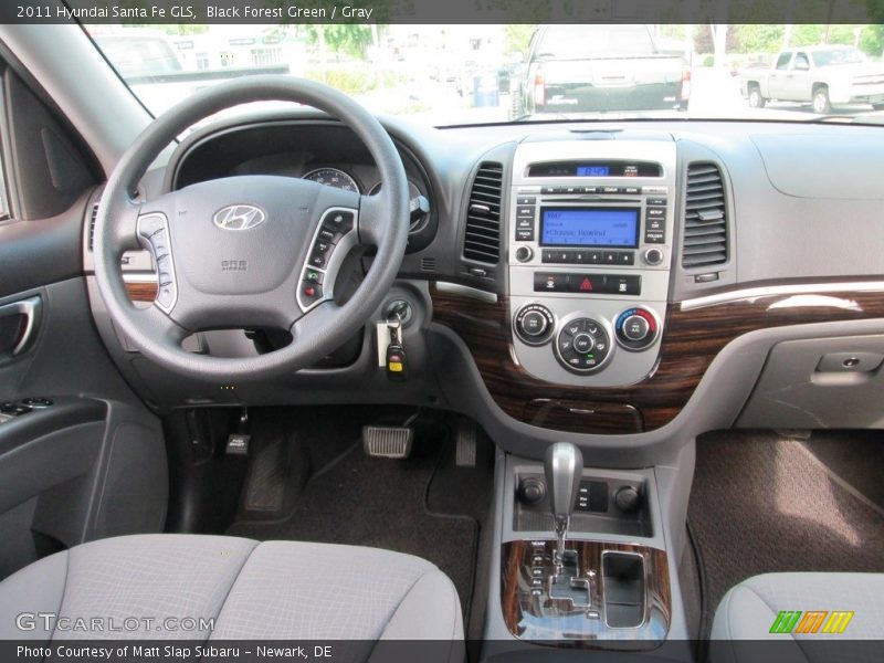 Black Forest Green / Gray 2011 Hyundai Santa Fe GLS