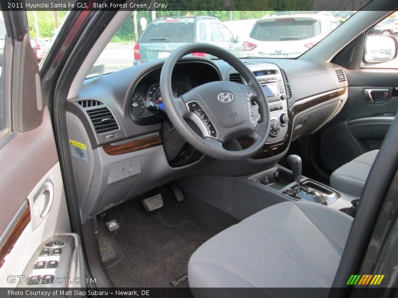 Black Forest Green / Gray 2011 Hyundai Santa Fe GLS