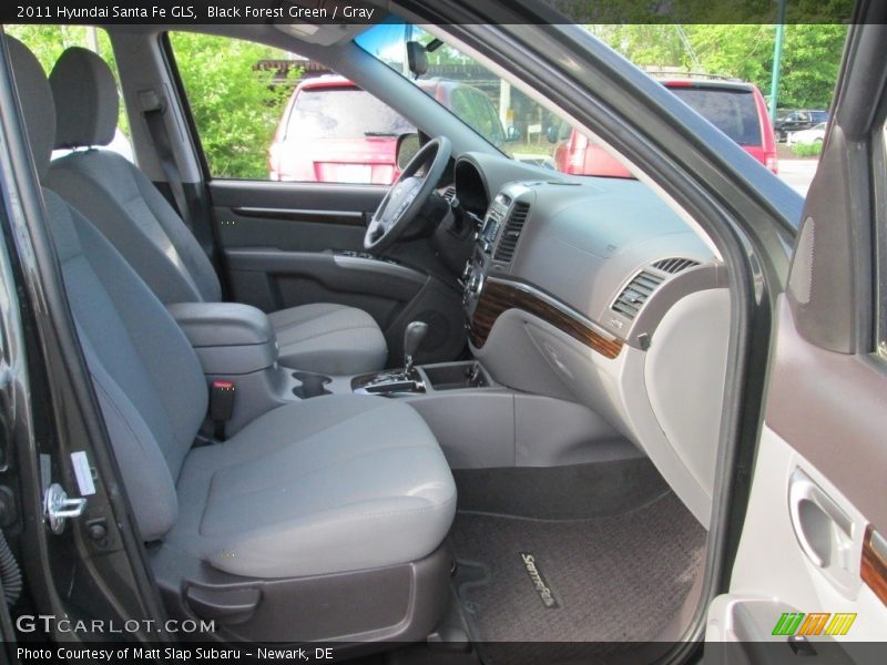 Black Forest Green / Gray 2011 Hyundai Santa Fe GLS