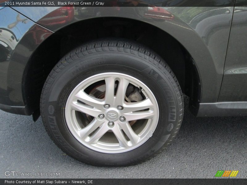 Black Forest Green / Gray 2011 Hyundai Santa Fe GLS