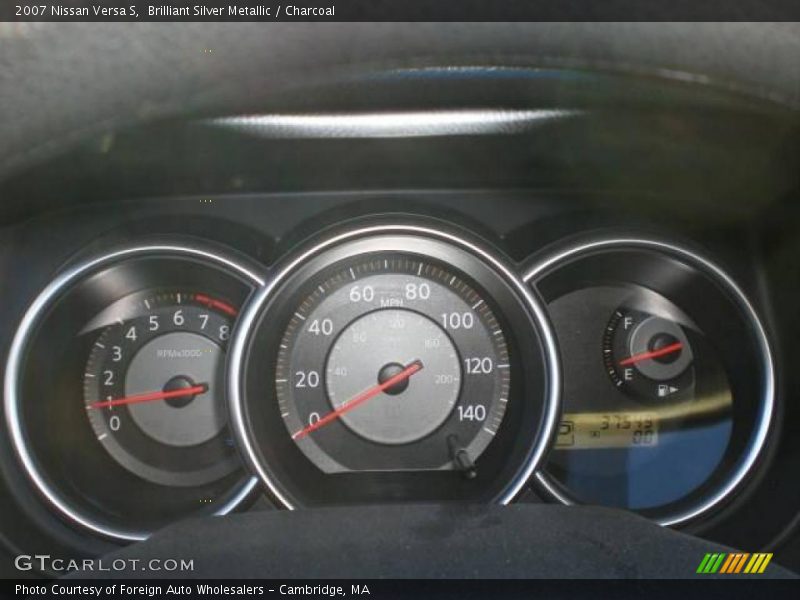 Brilliant Silver Metallic / Charcoal 2007 Nissan Versa S