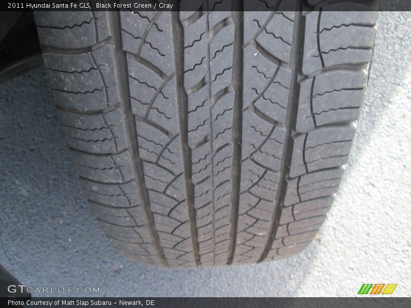 Black Forest Green / Gray 2011 Hyundai Santa Fe GLS