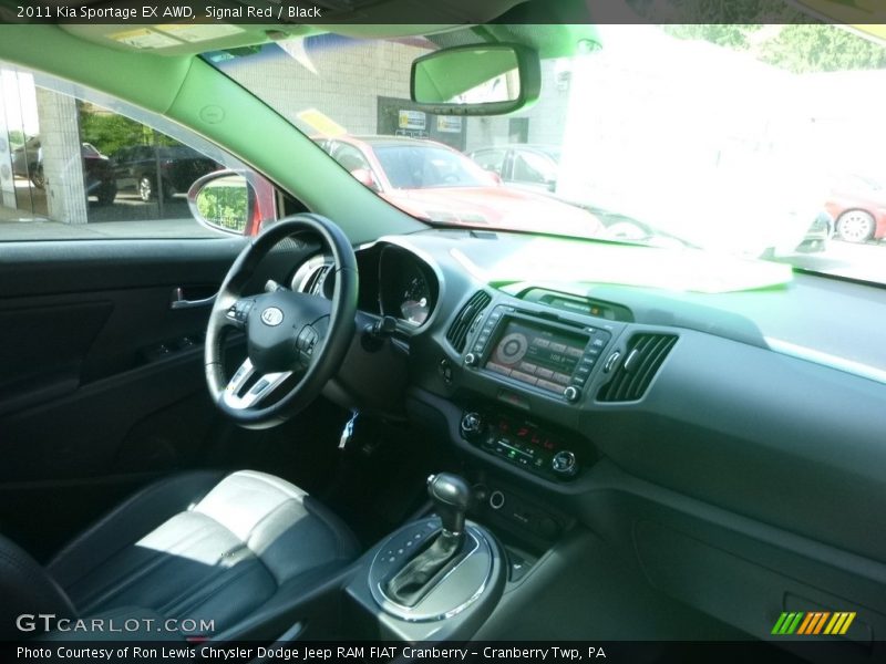 Signal Red / Black 2011 Kia Sportage EX AWD