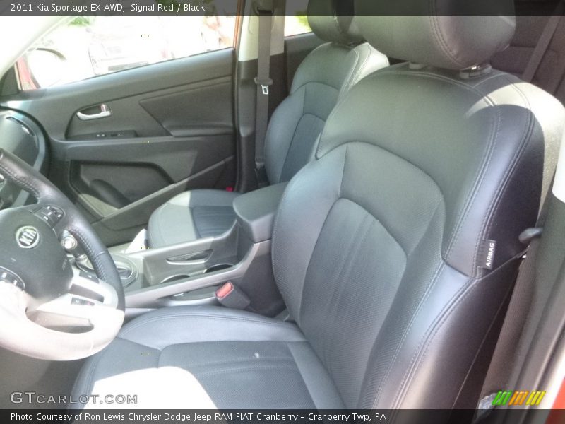 Signal Red / Black 2011 Kia Sportage EX AWD
