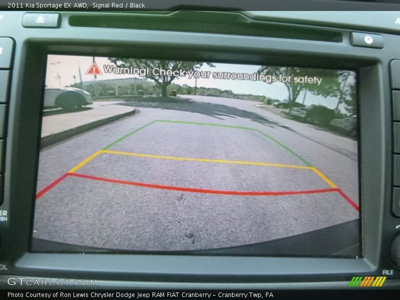Signal Red / Black 2011 Kia Sportage EX AWD