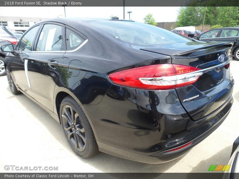 Shadow Black / Ebony 2018 Ford Fusion SE