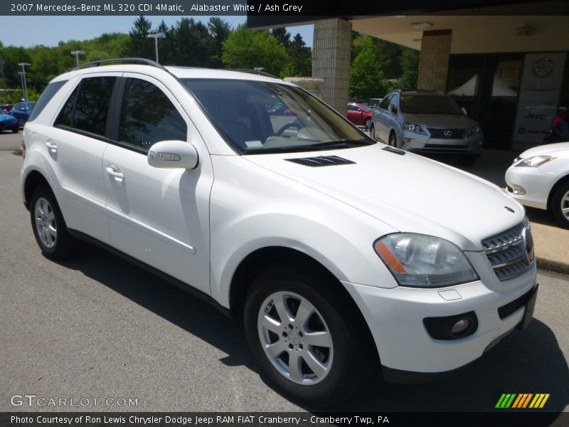 Alabaster White / Ash Grey 2007 Mercedes-Benz ML 320 CDI 4Matic