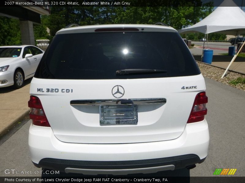 Alabaster White / Ash Grey 2007 Mercedes-Benz ML 320 CDI 4Matic