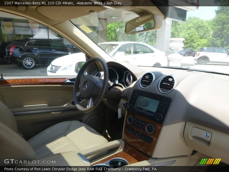 Alabaster White / Ash Grey 2007 Mercedes-Benz ML 320 CDI 4Matic