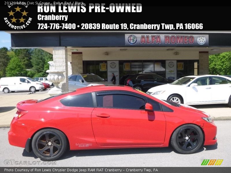 Rallye Red / Black 2012 Honda Civic Si Coupe