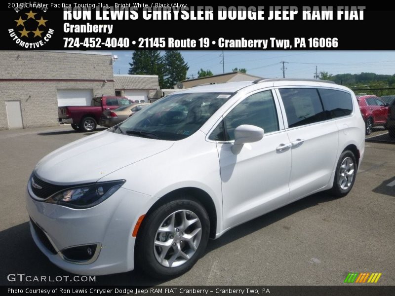 Bright White / Black/Alloy 2018 Chrysler Pacifica Touring Plus