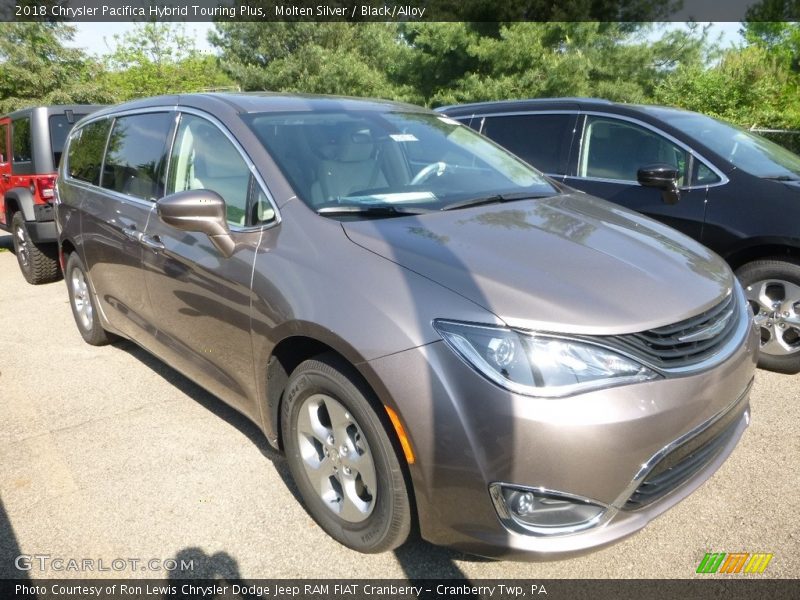 Molten Silver / Black/Alloy 2018 Chrysler Pacifica Hybrid Touring Plus