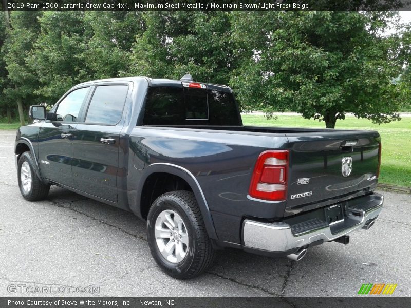 Maximum Steel Metallic / Mountain Brown/Light Frost Beige 2019 Ram 1500 Laramie Crew Cab 4x4