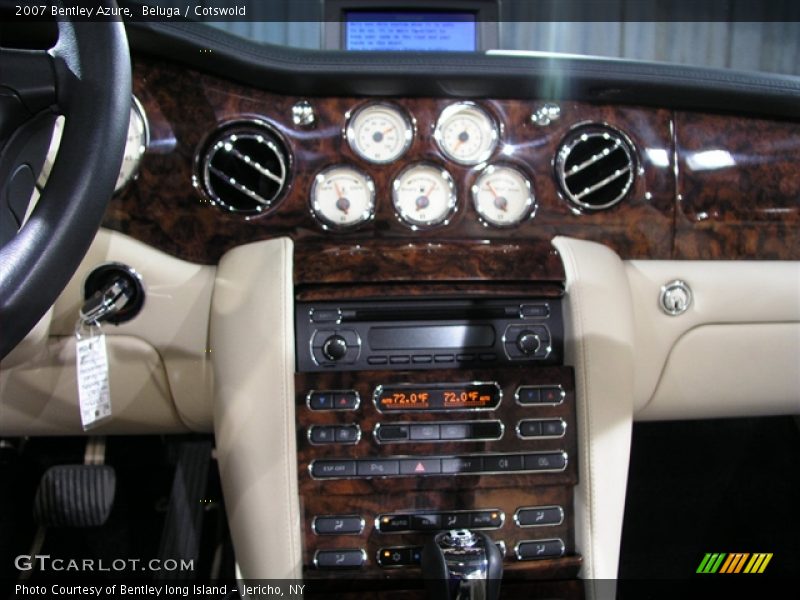 2007 Bentley Azure in Beluga/Cotswold Pinstripe / Cotswold /Beluga/Burr Walnut Veneer, Front Console - 2007 Bentley Azure 