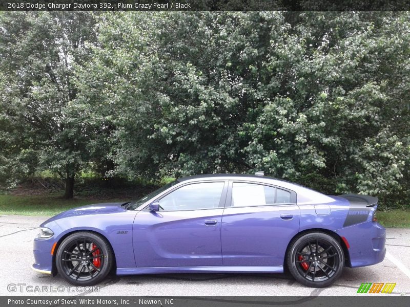Plum Crazy Pearl / Black 2018 Dodge Charger Daytona 392