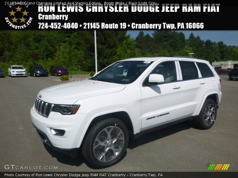 Bright White / Black/Light Gray 2018 Jeep Grand Cherokee Limited 4x4 Sterling Edition