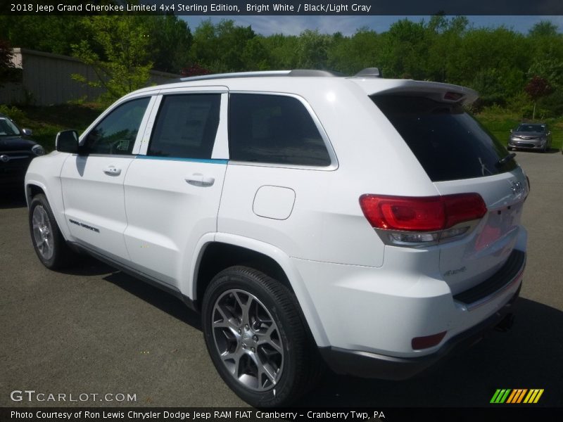 Bright White / Black/Light Gray 2018 Jeep Grand Cherokee Limited 4x4 Sterling Edition