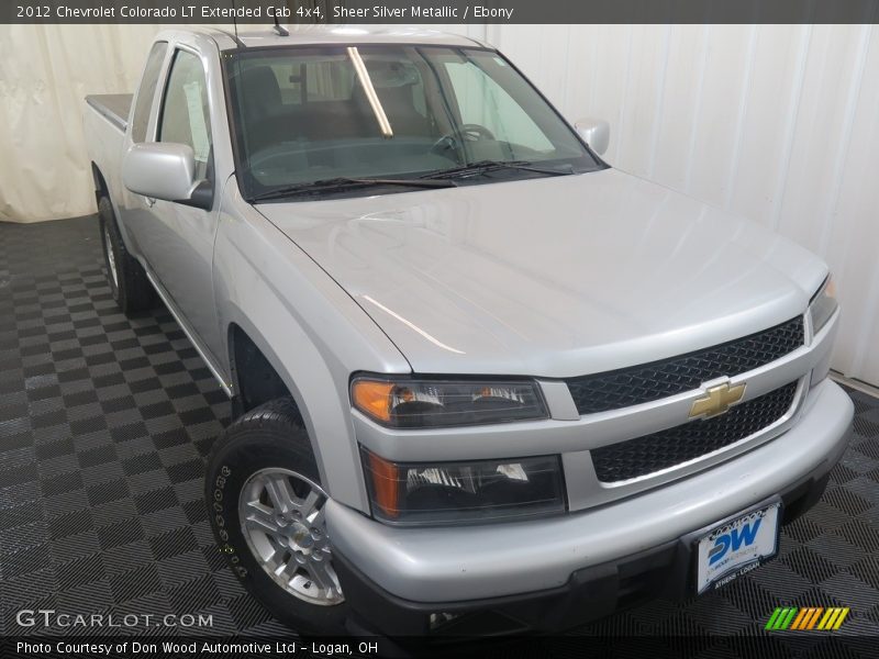 Sheer Silver Metallic / Ebony 2012 Chevrolet Colorado LT Extended Cab 4x4