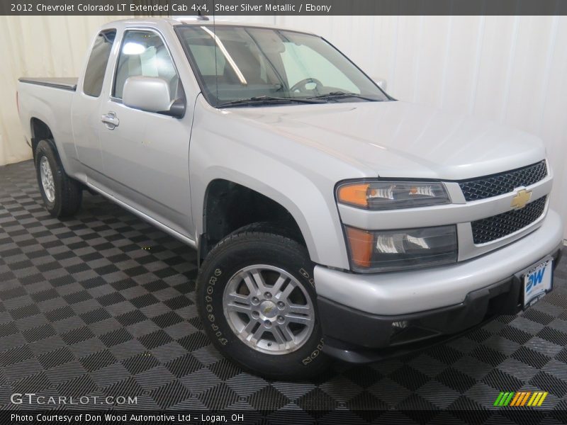 Sheer Silver Metallic / Ebony 2012 Chevrolet Colorado LT Extended Cab 4x4