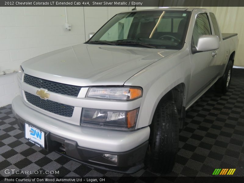 Sheer Silver Metallic / Ebony 2012 Chevrolet Colorado LT Extended Cab 4x4