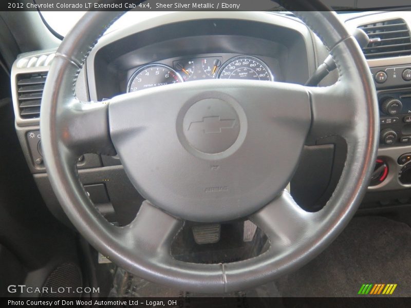 Sheer Silver Metallic / Ebony 2012 Chevrolet Colorado LT Extended Cab 4x4