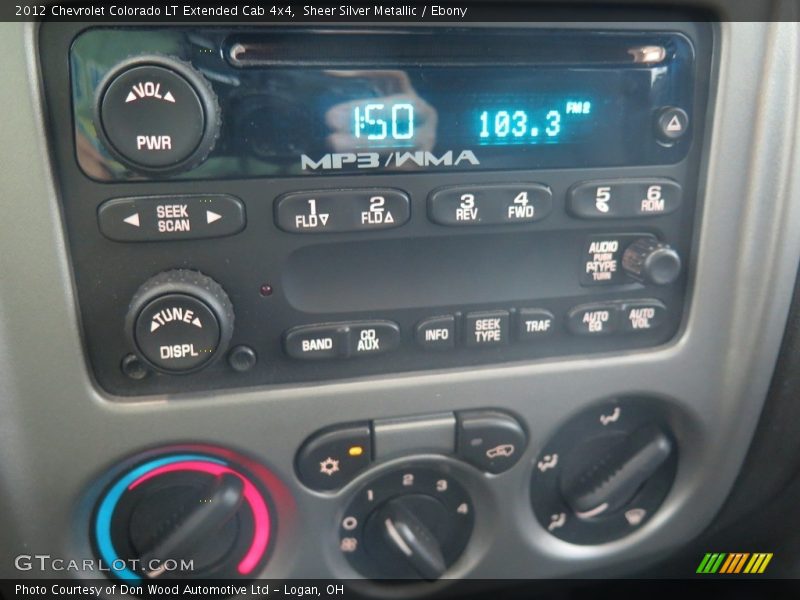 Sheer Silver Metallic / Ebony 2012 Chevrolet Colorado LT Extended Cab 4x4