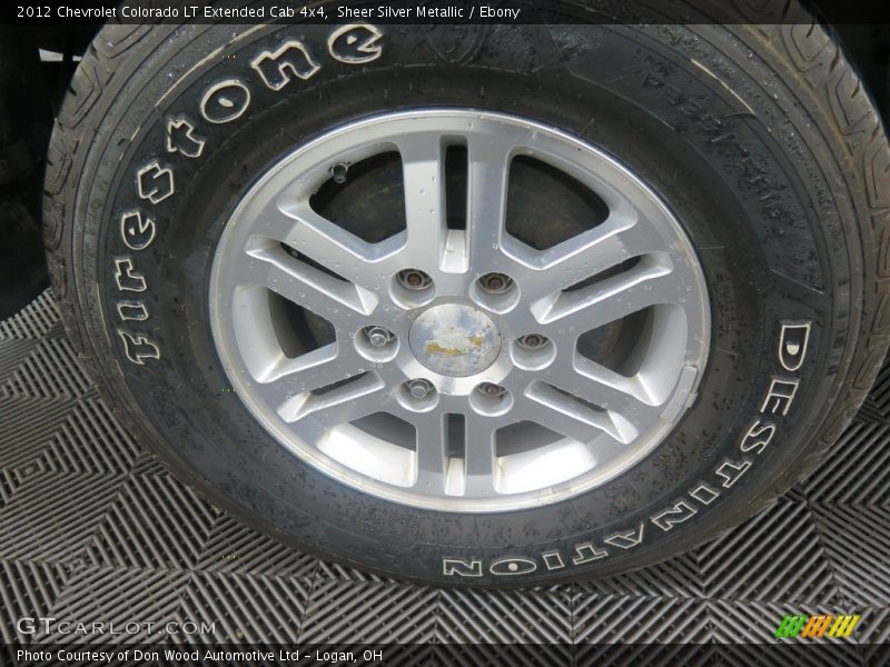 Sheer Silver Metallic / Ebony 2012 Chevrolet Colorado LT Extended Cab 4x4