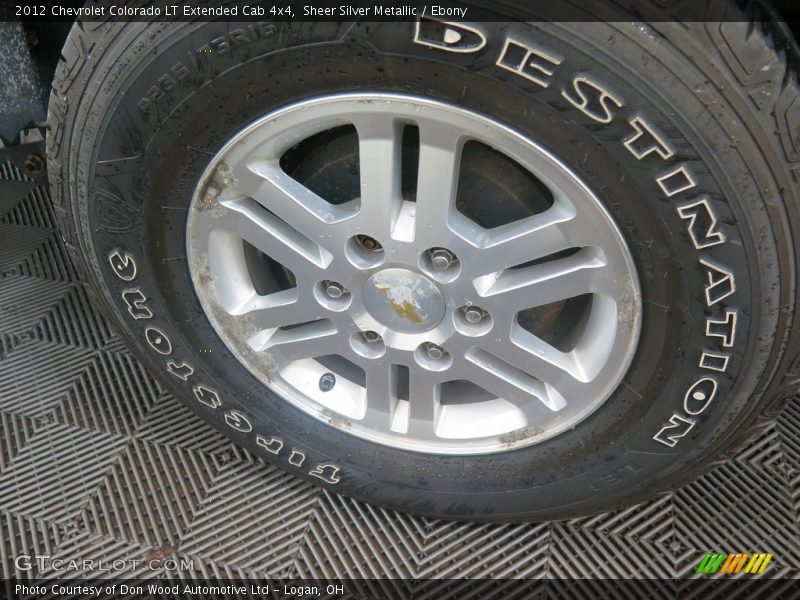 Sheer Silver Metallic / Ebony 2012 Chevrolet Colorado LT Extended Cab 4x4