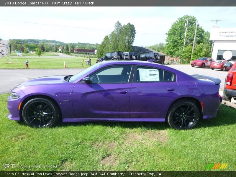 Plum Crazy Pearl / Black 2018 Dodge Charger R/T