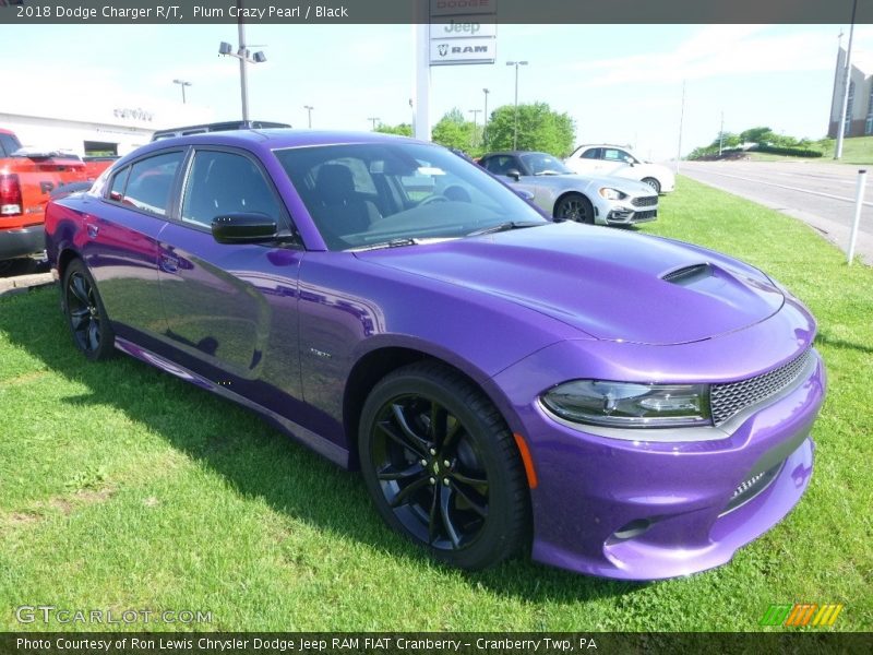 Plum Crazy Pearl / Black 2018 Dodge Charger R/T